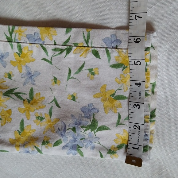 Calvin Klein White Yellow Tropic Floral Skinny Ankle Jeans Pants Mid Rise Size 6 - Picture 15 of 16